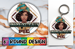 Enchanted Keychain Sublimation, Black Woman Product Image 1