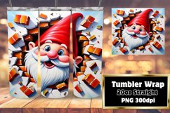 3D Wall Hole Cartoon Tumbler Sublimation Magic Product Image 1