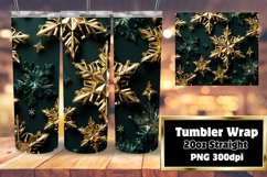 Christmas Snowflakes Dream Tumbler Design 20oz Product Image 1