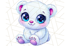 Arctic Animals Kawaii Clipart PNG, Cute Polar Creatures Art Product Image 4