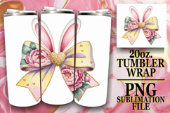 JOYFUL WHISPERS 20oz TUMBLER WRAP, Easter Bow Product Image 1