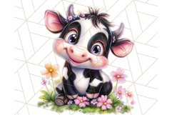 Kids Farm Clipart, Cute Farmer and Farm Animal PNG Product Image 5