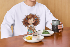 Whimsical Bookish Girl Clipart Product Image 6