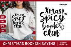 Christmas Bookish Quote SVG | Xmas Spicy Book Club Product Image 1