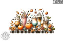 Fall Coffee Sublimation Design - High Quality 300 Dpi Product Image 1
