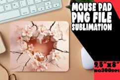 Serene Petal Love Sublimation Mousepad Product Image 1