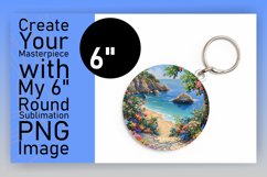 Tranquil Oasis: Round Sublimation Compilation Product Image 1