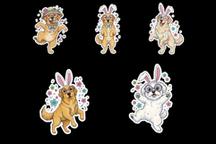 Easter Dogs Stickers Product Image 7