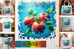 Sweet TSHIRT Magic PNG, 3D Fruits Product Image 1