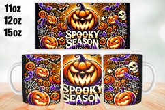 Spooky Season Mug Wrap Sublimation 11oz, 12oz, 15oz Product Image 1