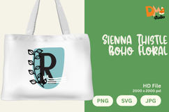 Sienna Thistle Boho Floral Monogram Product Image 1