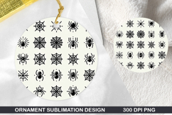 Halloween Stained Glass Ornament PNG, Digital Download File Product Image 1