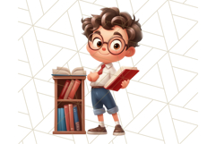 Boy Teacher Clipart PNG, Cute Male Teacher Illustration Product Image 4