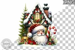 Christmas Santa Sublimation - Clipart PNG Design Product Image 1