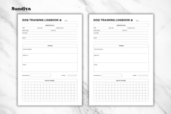 Dog Training Logbook Template 1 | Detailed Session Product Image 3