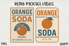 Vintage Food Label PNG Retro Pantry &amp; Packaging Clipart. Product Image 1
