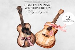 Watercolor Western Clipart, Wild West Cowgirl, Country PNG. Product Image 1