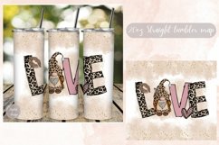 20oz Love Valentines Day Skinny Tumbler Sublimation Design Product Image 1