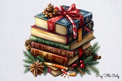 Christmas Books Clipart PNG Product Image 1