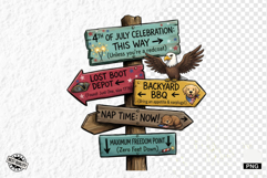 Patriotic Animals Signspots PNG Clipart Product Image 1