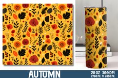 Autumn Tumbler Wrap, Tumbler Wrap PNG Product Image 1