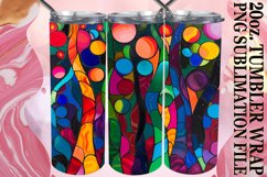 Colorful Tree Pattern for 20oz Stained Glass Product Image 1