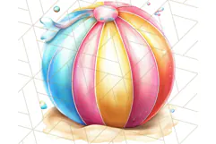 Bright Summer Clipart, Beach & Vacation PNG, Tropical Png Product Image 4