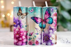 Flowers Tumbler Wrap | Sublimation | Tumblers Product Image 1