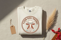 Farm Girl Energy Png, Western Cowgirl Sublimation Design Product Image 9