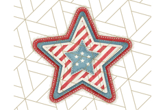 Patriotic Star Clipart PNG, Stars 4th of July PNG Graphic Product Image 4