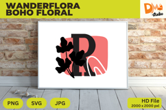 Wanderflora Boho Floral Monogram Product Image 1