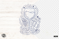 Doodle Summer Wine Clipart Product Image 1