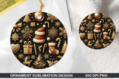 Pattern Stained Glass Ornament PNG, Digital Download File Product Image 1