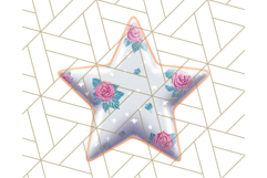 Cute Puffy Star Clipart PNG, 3D Glossy Pastel Stars Clip Art Product Image 4