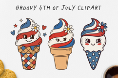 Groovy 4th of July Clipart Bundle 80 PNG Product Image 9