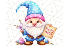 Easter Gnome PNG, Spring Bunny Clipart, Cute Digital Art Product Image 4