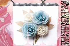 Whimsical 3D Floral Tumbler 20oz Sublimation Product Image 1