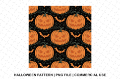 Halloween Pumpkin Pattern Png | Sublimation | Digital Paper Product Image 1