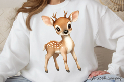 Charming Fairy Woodland Animals Clipart PNG Product Image 1