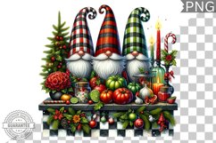 Christmas Gnome Sublimation - Clipart PNG Design Product Image 1