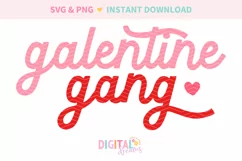 Galentine Gang Valentines SVG PNG Product Image 2