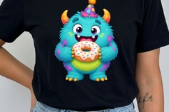 Monsters Birthday Clipart | 12 PNG Cute Monster Party Product Image 3