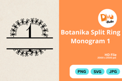 Botanika Split Ring Monogram Product Image 1