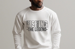 Fishing The The Rod The Hook The Legend SVG PNG DXF Design Product Image 3
