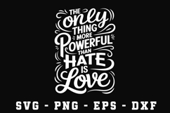 Love Power Svg Design | Love Power Svg cut files Product Image 1