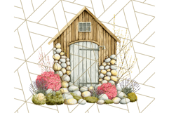Vintage Cottagecore Barn PNG Clipart, Farmhouse Style Product Image 4