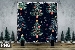 Christmas Tree Square Sublimation Slate Design Product Image 1