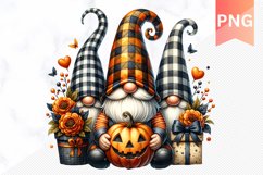 Halloween Gnome Sublimation - Clipart PNG Design Product Image 1