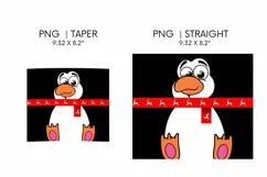 Penguin Tumbler Sublimation | Taper & Straight | Christmas Product Image 3