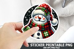 Christmas Santa Sticker| Christmas Sticker PNG Design Product Image 1